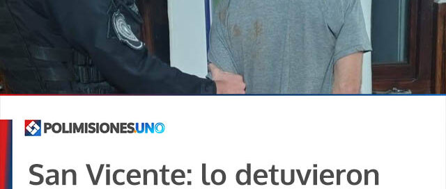 San Vicente: lo detuvieron en el momento justo cuando robaba una bomba de agua
