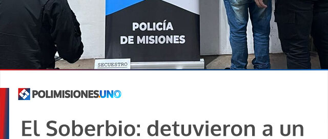 El Soberbio: detuvieron a un hombre y secuestraron un arma blanca en un bar pool